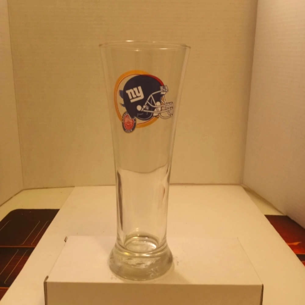 New York Giants Miller Light beer glass